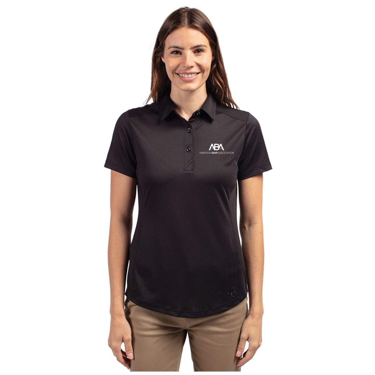 Women's Cutter & Buck Prospect Eco Textured Stretch Recycled Short Sleeve Polo