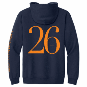 Youth Voting Rights | Navy | Full-Zip Hooded Sweatshirt