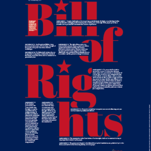 Bill of Rights Blue | Poster