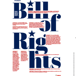 Bill of Rights White | Poster