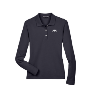 ABA Women's Puma Pique | Navy Long Sleeve Polo