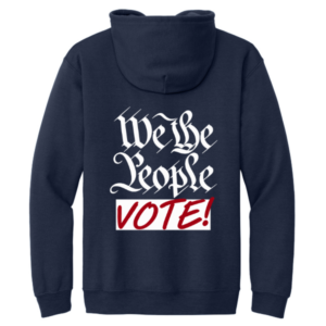VOTE! | Navy | Full-Zip Hooded Sweatshirt