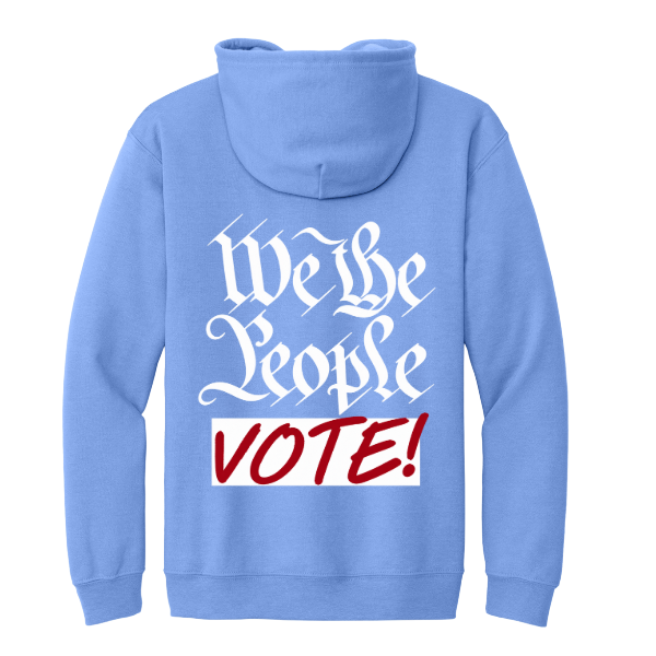 VOTE! | Carolina Blue | Full-Zip Hooded Sweatshirt
